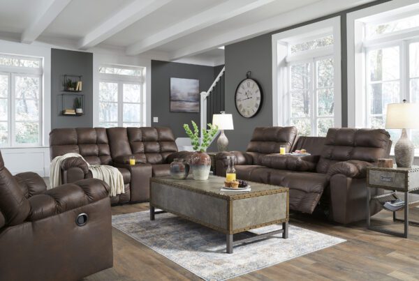 Derwin Nut Reclining Loveseat - Image 5