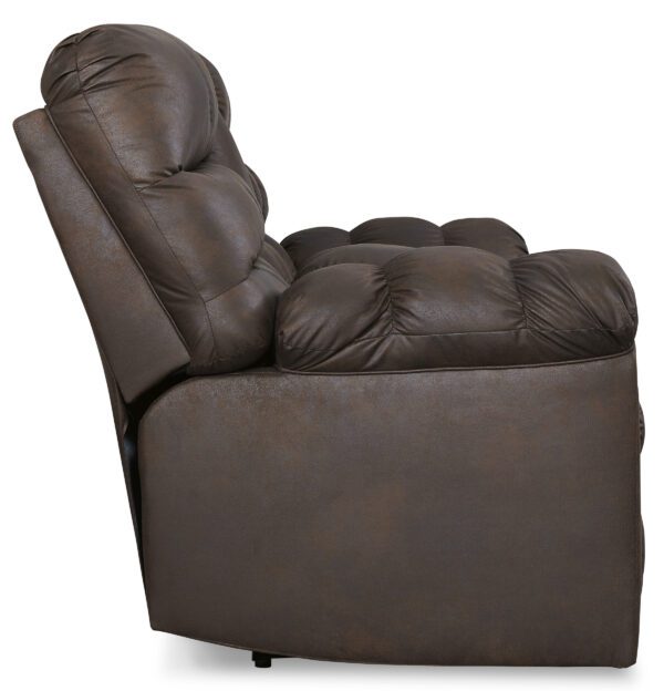 Derwin Nut Reclining Loveseat - Image 3