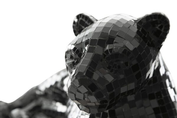 Black Mosaic Panther Sculpture - Image 5