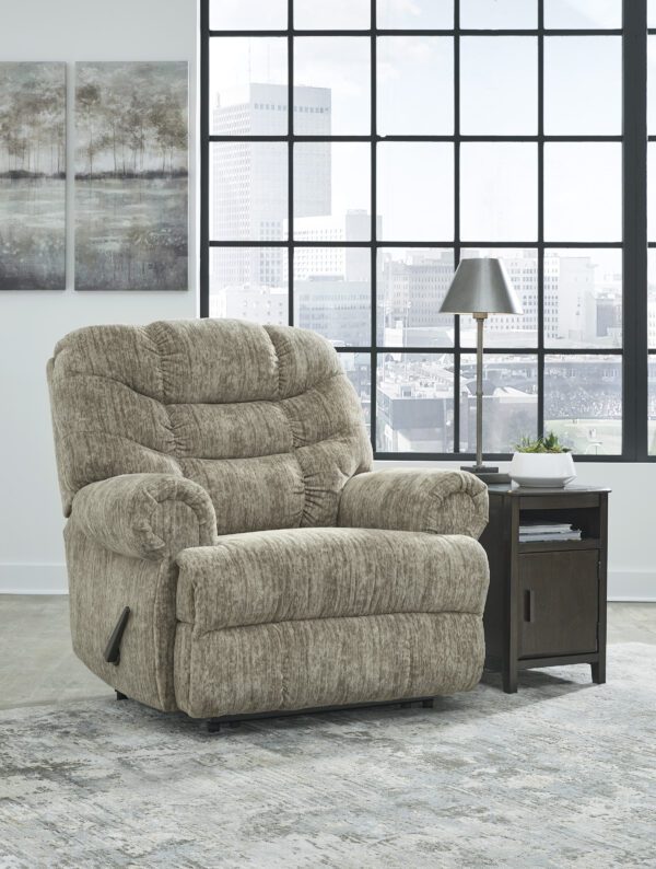 Taupe Stationary Recliner