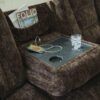 Soundwave Reclining Sofa with Drop Down Table - Image 2