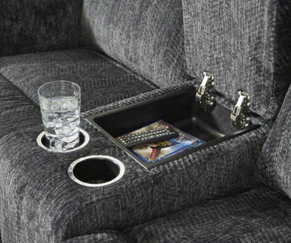 Martinglenn Power Reclining Loveseat with Console - Image 2