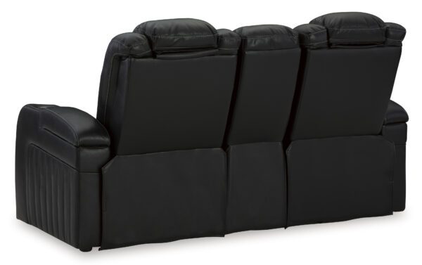 Caveman Den Power Reclining Loveseat with Console - Image 7