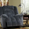 Ludden Blue Recliner - Image 2
