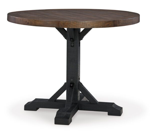 Valebeck Round Counter Table and 4 Barstools - Image 5