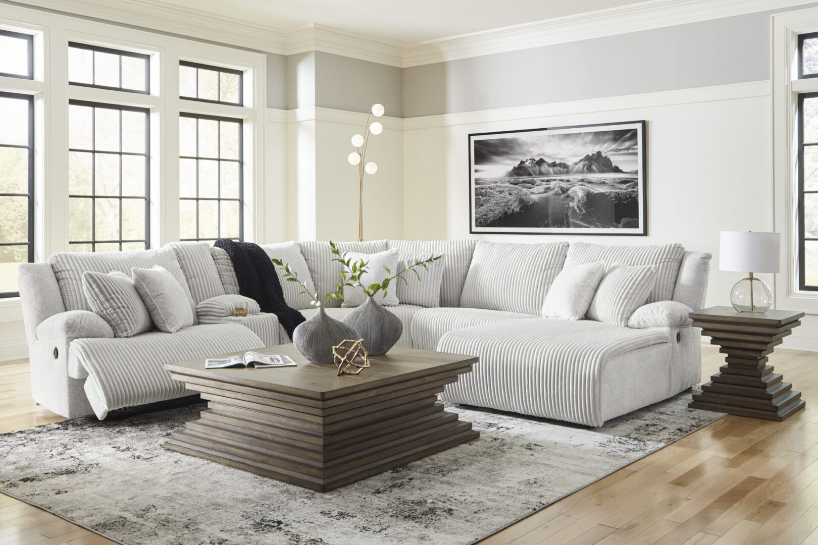 Top Tier 6-Piece Reclining Sectional with Chaise - Image 9