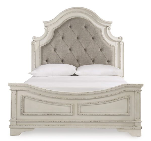Realyn Queen Upholstered Panel Bed - Image 4