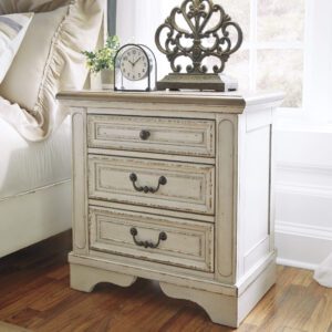 Realyn Three Drawer Night Stand