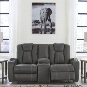 Batavia Pier Glider Reclining Loveseat w/Console