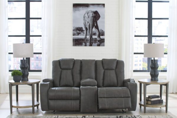 Batavia Pier Glider Reclining Loveseat w/Console