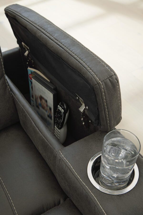 Batavia Pier Reclining Sofa w/ Drop Down Table - Image 3