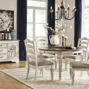 Realyn Oval Dining Room Table + 6 Chairs