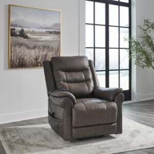 Oatman Umber Power Lift Recliner