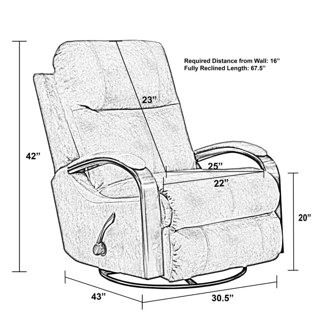 Niles Swivel Glider Recliner - Image 8