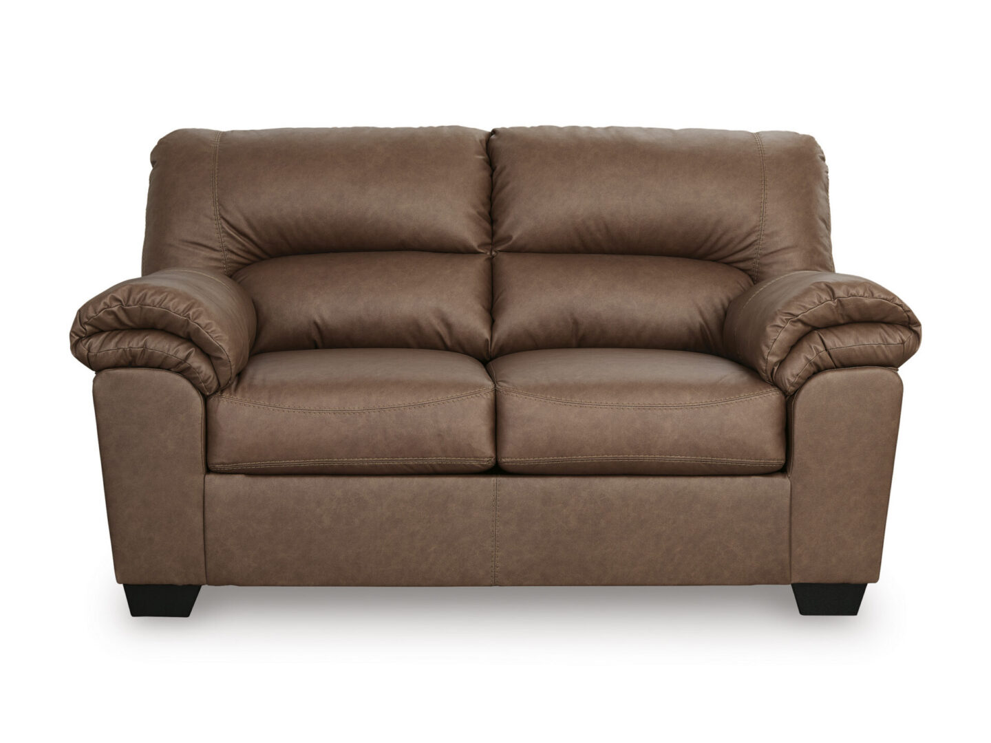 WillowBend Caramel Loveseat - Image 3