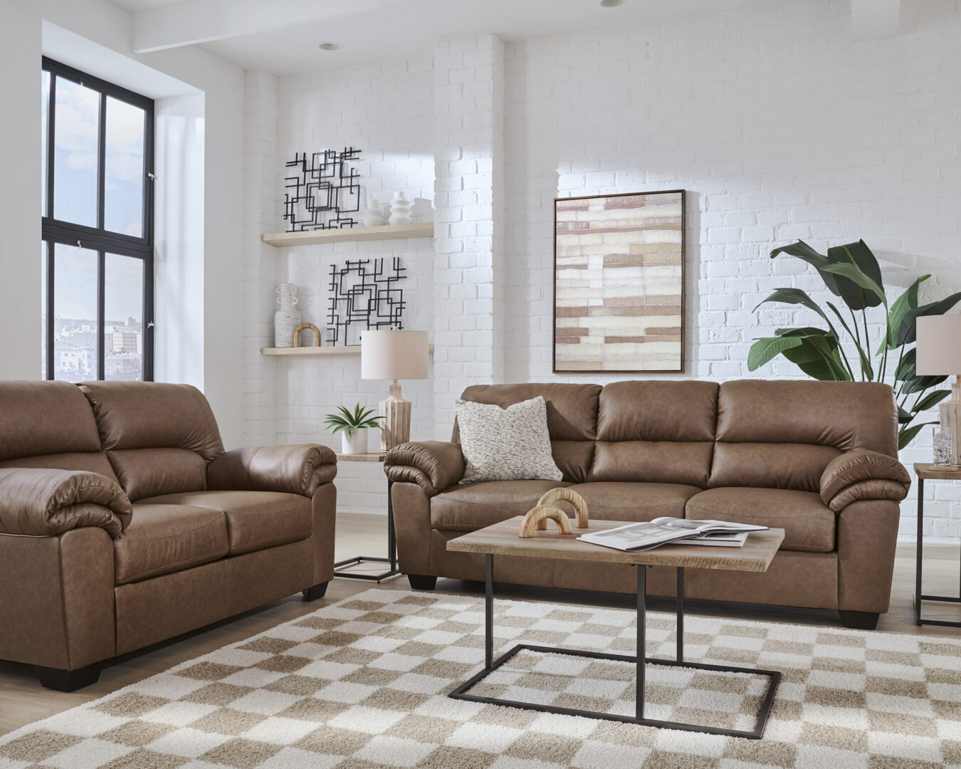 WillowBend Caramel Sofa and Loveseat - Image 3