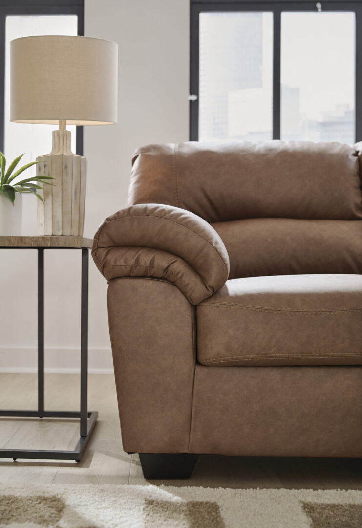 WillowBend Caramel Sofa - Image 5