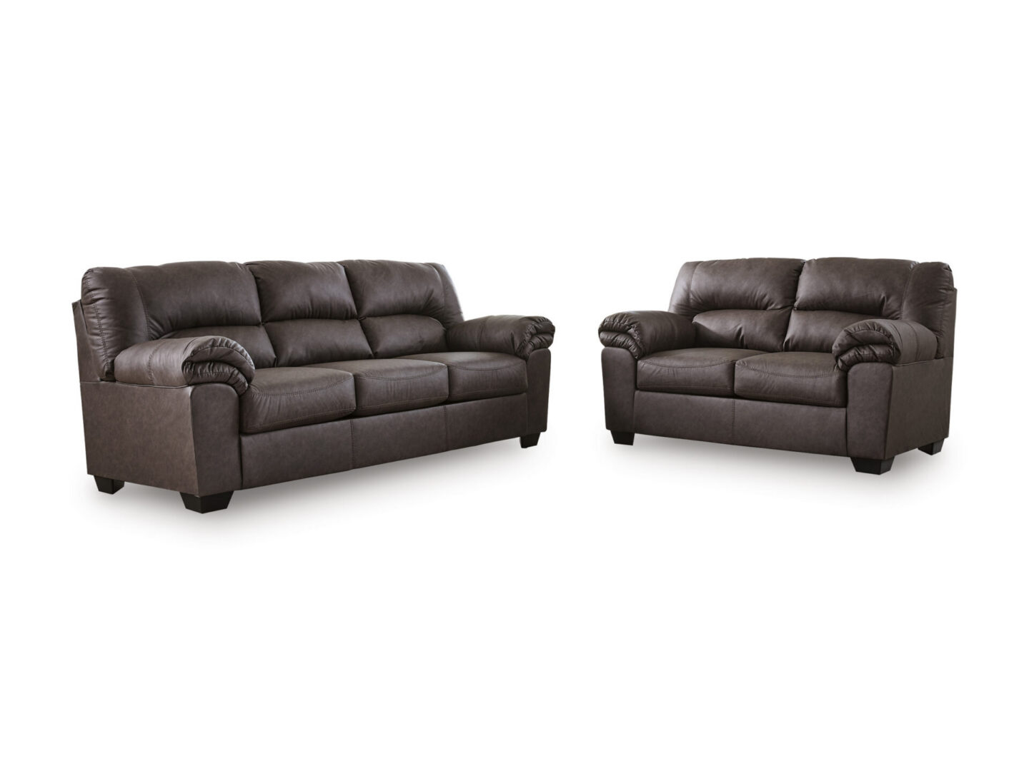 WillowBend Umber Sofa and Loveseat - Image 3