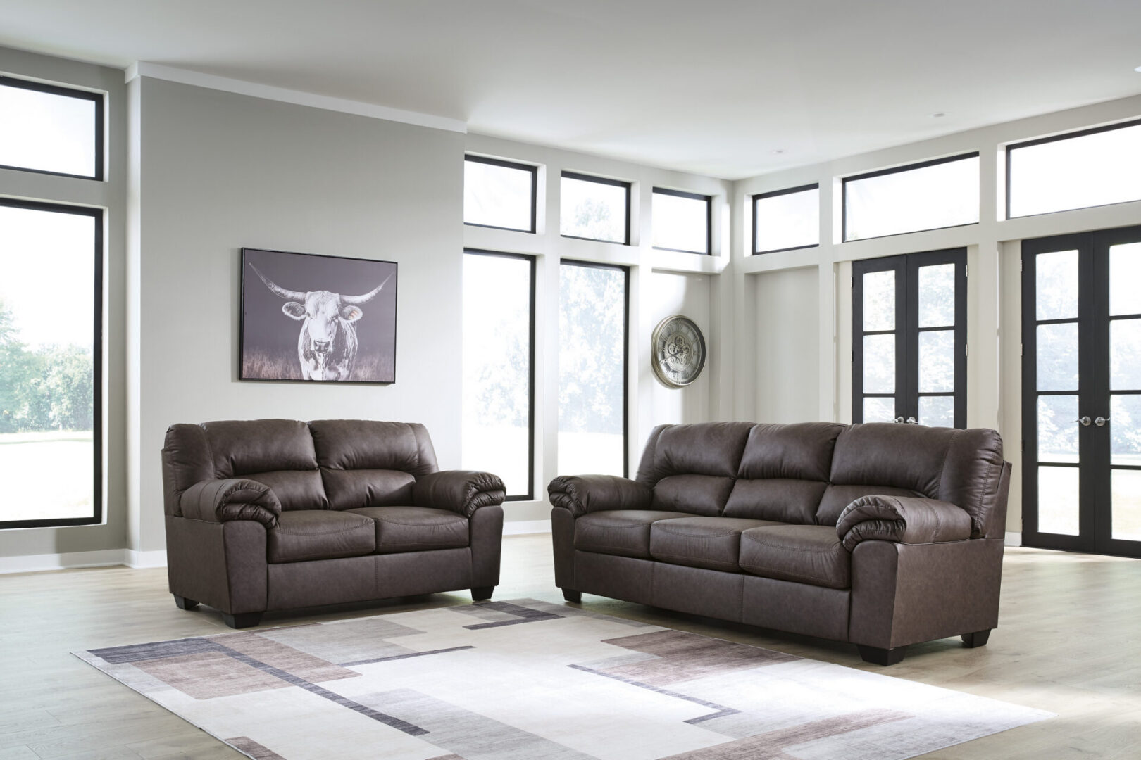 WillowBend Umber Sofa and Loveseat