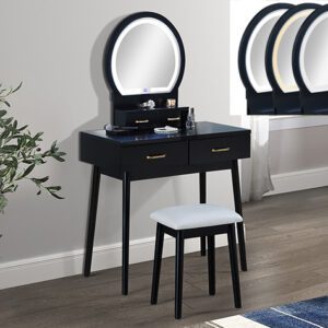 Cecilia Black Vanity Set