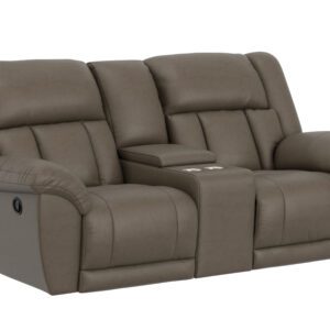 Sentinel Taupe Lay Flat Reclining Loveseat