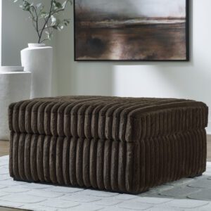 Midnight-Madness Chocolate Oversized Accent Ottoman