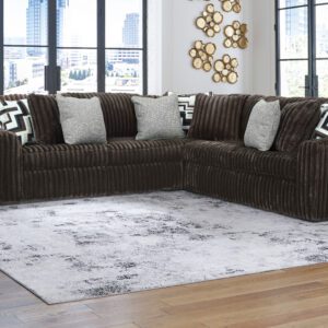 Midnight-Madness Chocolate 3-Piece Sectional